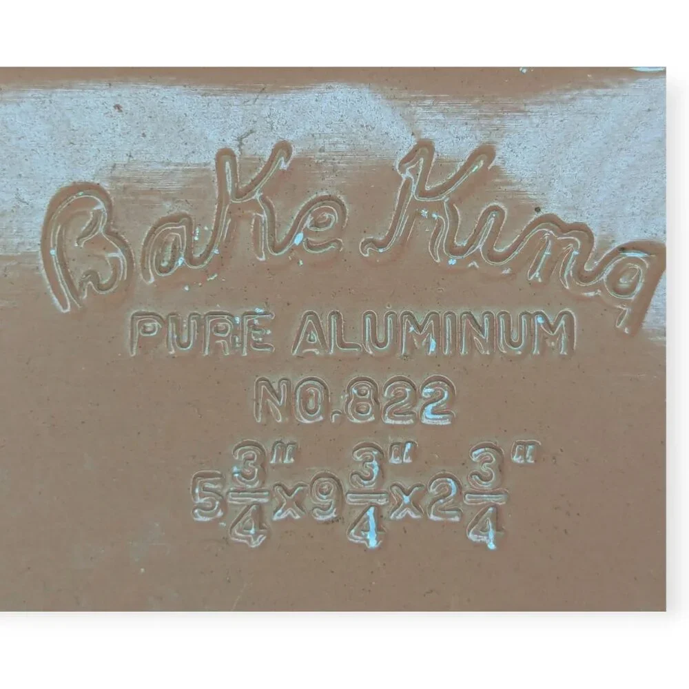 Vintage Bake King Light Terracotta Enameled Aluminum Rectangle Cake Pan